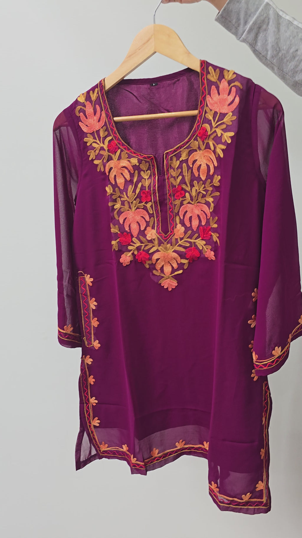 Georgette short Kurti