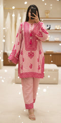Hania Pink Pakistani style Co-ord