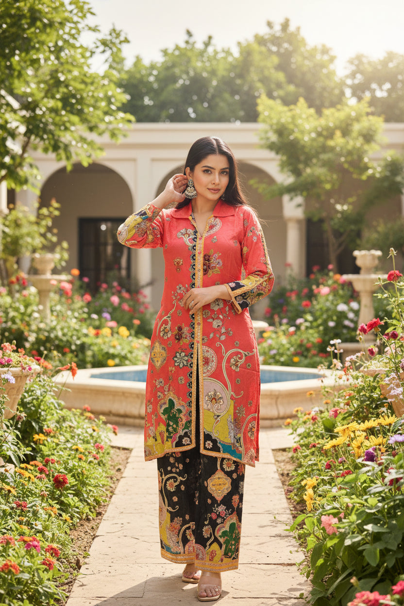 Crepe Co-ord Set ( Colours available)