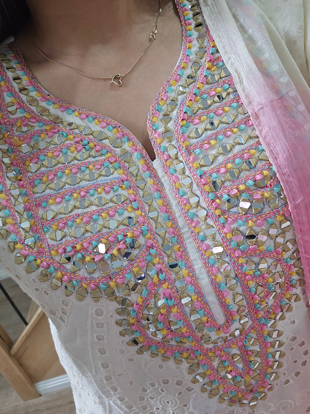 Mandy - Cream cotton suit