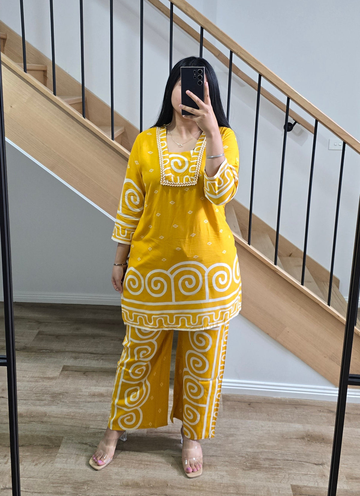 Yellow Co-ord set - Rayon