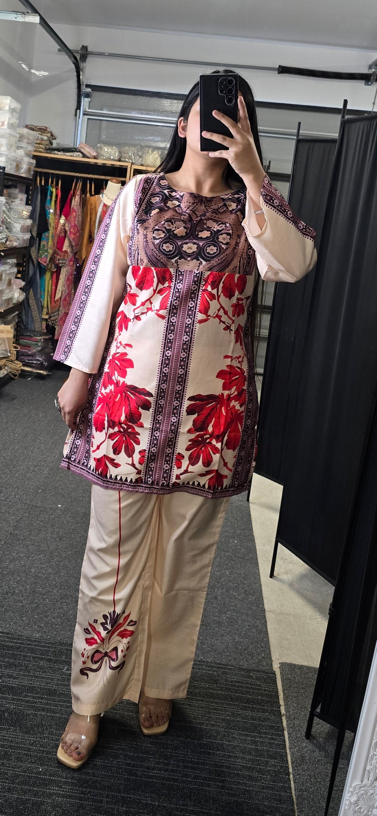 Digital Printed Slub cotton Co-ord Set