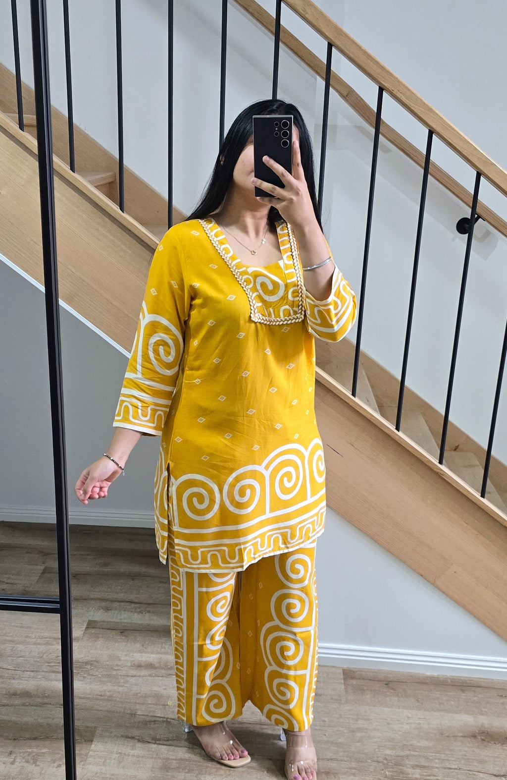 Yellow Co-ord set - Rayon