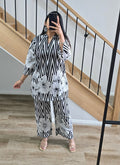 Stripes Printed cotton Co-ord Set