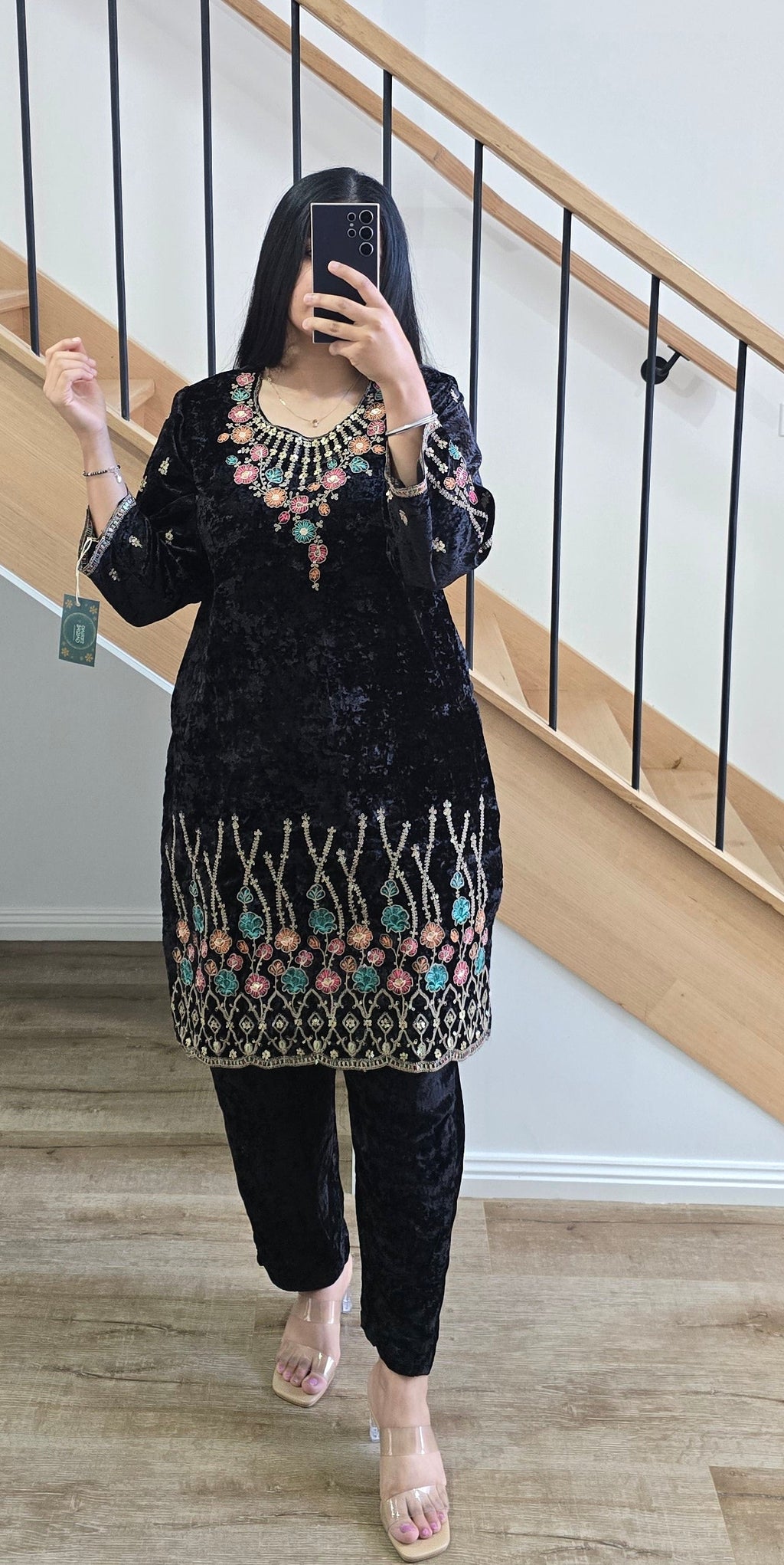Crush velvet co-ord Set