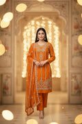 Aghanoor ( Chinon Fabric party wear suit)