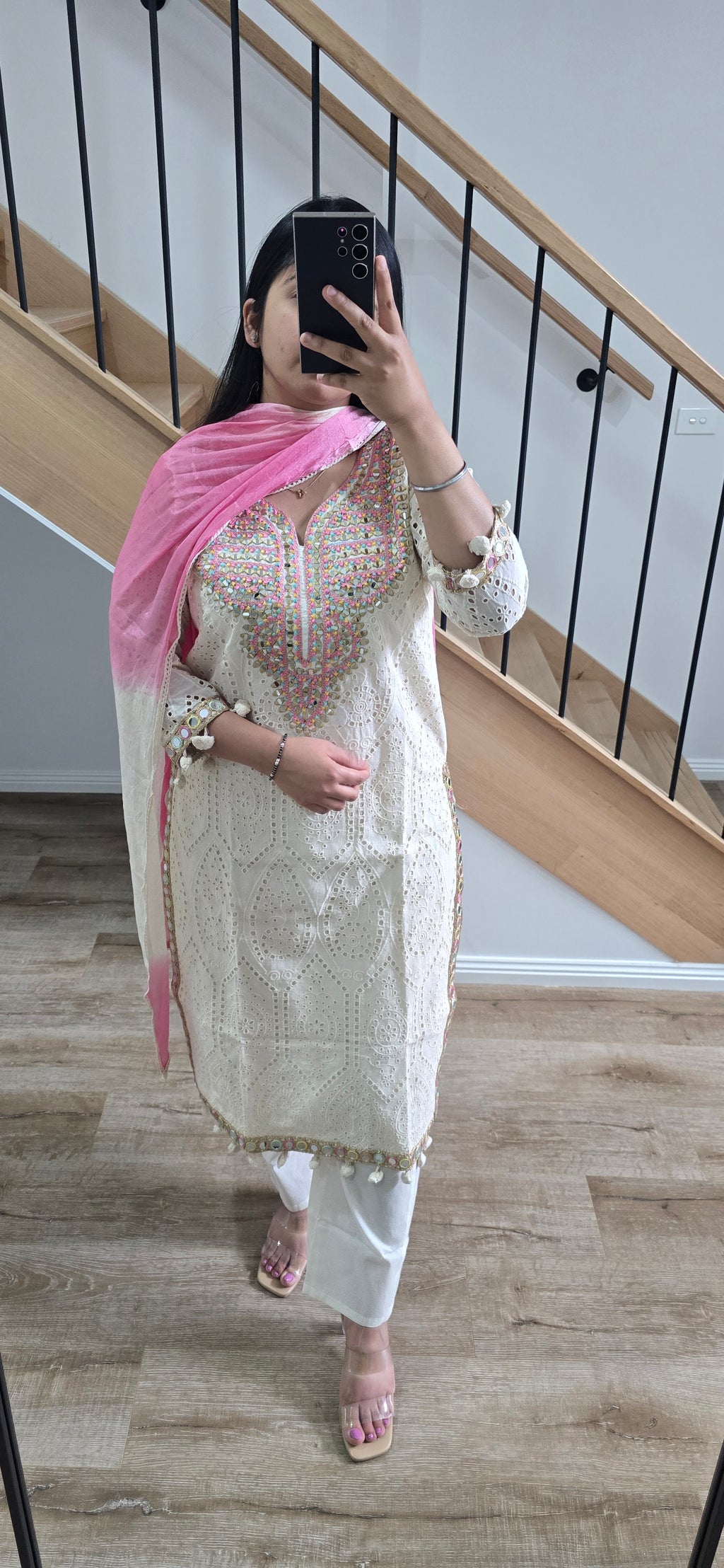 Mandy - Cream cotton suit
